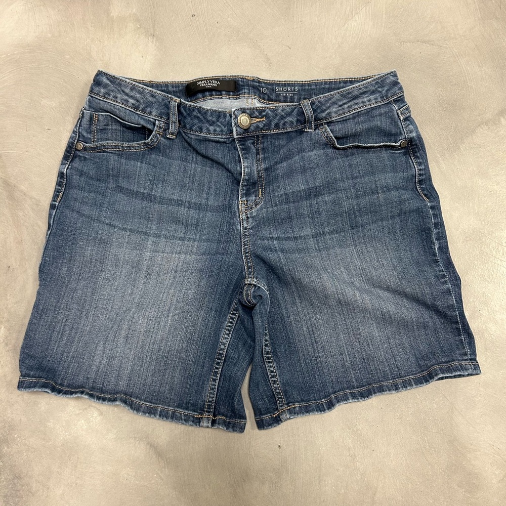 Simply Vera Vera Wang Classic Blue Jean Shorts